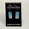 Robert Cerins - Earrings - Blue - Rectangle