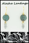 Alasha Lantinga - Earrings - "Teeny Peni" with soft green Amethyst'
