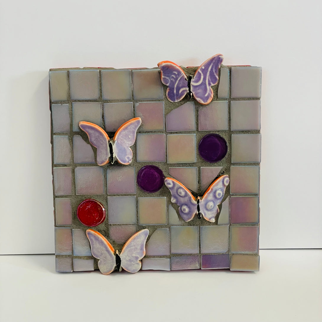 Lynn Northwood-Mosaic Tile - Butterflies by Vendor-LN - McMillan Arts Centre - Vancouver Island Art Gallery