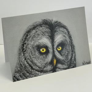 Wendy Schmidt - Card - "Grey Owl"