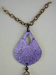 Load image into Gallery viewer, Alasha Lantinga - Necklace - &quot;Valentina&quot; medium, lavender with Ametrine drop - Alasha Lantinga - Jewellery - McMillan Arts Centre &amp; MAC Box Office
