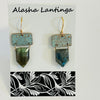 Alasha Lantinga - Earrings - "Kayra" with Labradorite shield