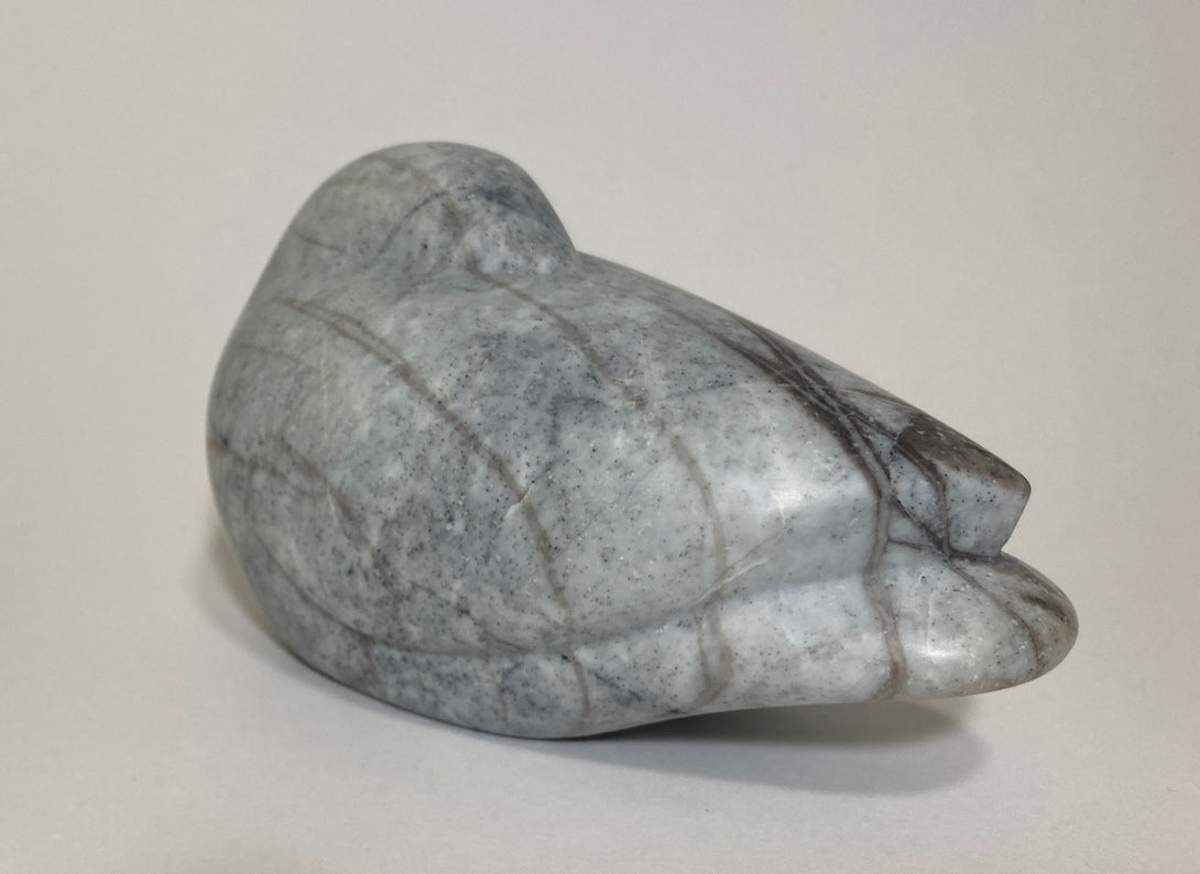 Ian Howie - Carving - Sleeping bird - Rainforest marble from Ucluelet