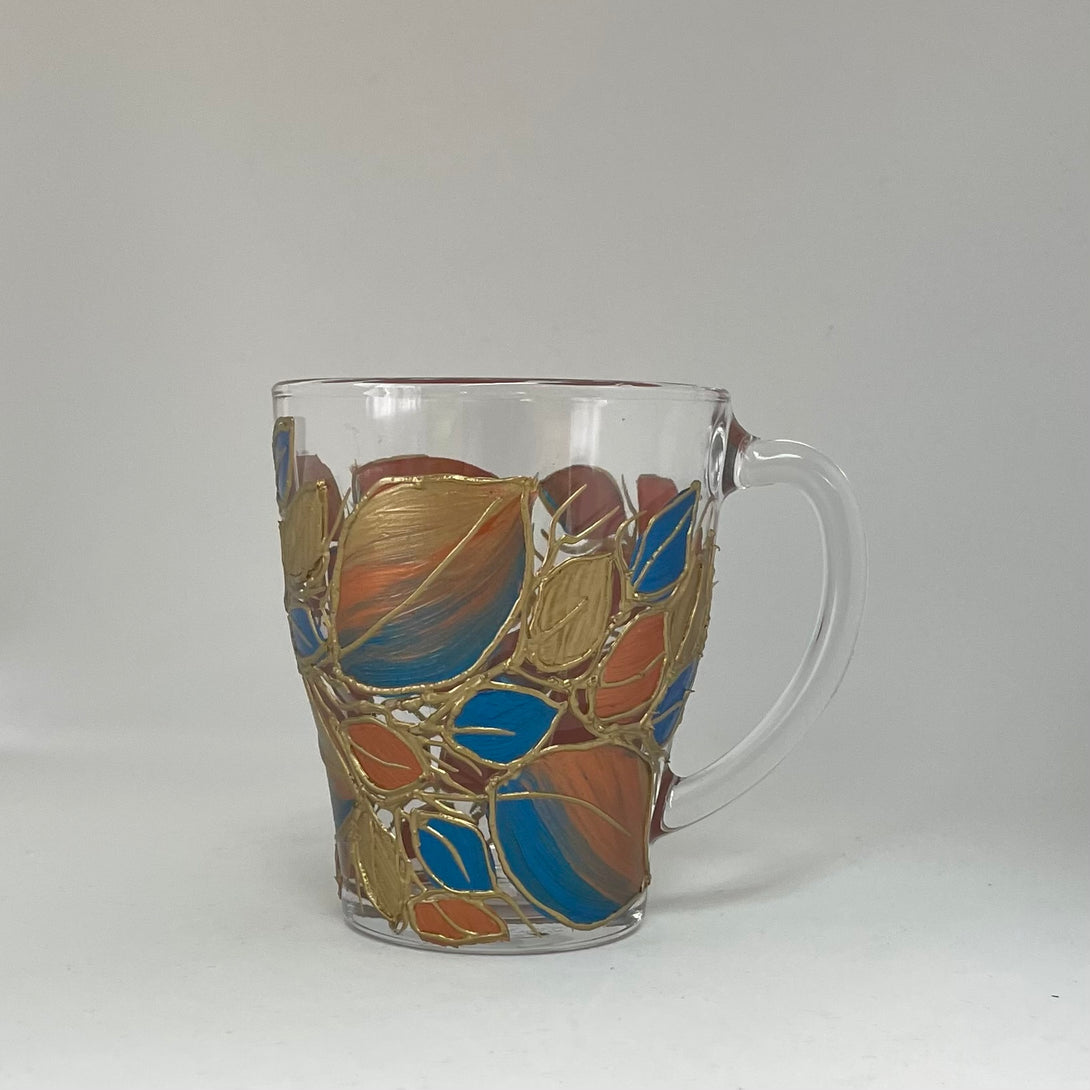 Lori Schiersmann - Tea Mug - copper/blue/gold by Lori Schiersmann - McMillan Arts Centre - Vancouver Island Art Gallery