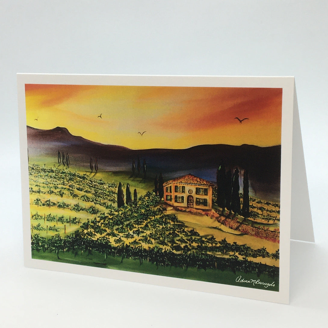 Adina Marie Barugolo - Card - The Tuscan Vineyard by Adina Marie Barugolo - McMillan Arts Centre - Vancouver Island Art Gallery