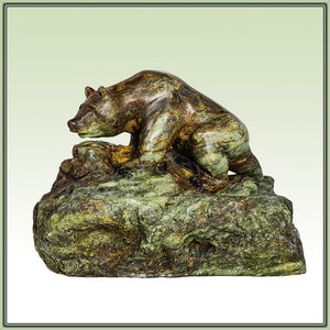 Robin Thodeson - Carving - Soapstone Bear by Robert Thodeson - McMillan Arts Centre - Vancouver Island Art Gallery
