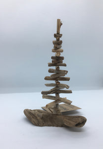 Drift Roots -  Small Driftwood Tree, 7" mounted
