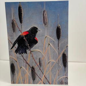 Wendy Schmidt - Card - "A Blackbird's View"