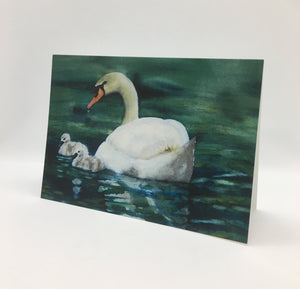 Wendy Schmidt - Card - "Swan Outing"