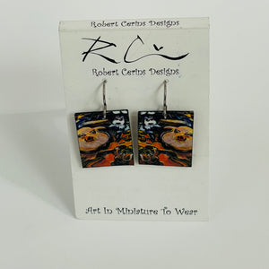 Robert Cerins - Earrings - Little Piggy - Square by Robert Cerins - McMillan Arts Centre - Vancouver Island Art Gallery