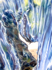 Load image into Gallery viewer, Mary Flores - Porcelain Wave mounted on slate - MAC-Donation - McMillan Arts Centre Gallery, Gift Shop and Box Office - Vancouver Island Art Gallery
