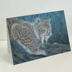 Wendy Schmidt - Card - "On the Prowl" Lynx