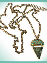 Load image into Gallery viewer, Alasha Lantinga - Necklace - &quot;Asteria&quot; floral with light druzy - Alasha Lantinga - Jewellery - McMillan Arts Centre &amp; MAC Box Office
