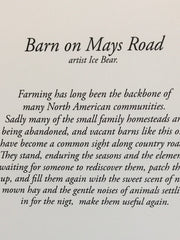 Load image into Gallery viewer, Ice Bear - Card &quot;Barn on Mays Road&quot; - MAC-Donation - Card - McMillan Arts Centre &amp; MAC Box Office
