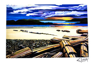Elissa Anthony - Card -  Driftwood on the Beach‚Äô by Elissa Anthony - McMillan Arts Centre - Vancouver Island Art Gallery