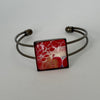 Linda Campbell - Jewellery - Cuff - gunmetal with square tile