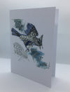 Nancy Lyon - Card - Zentangled blue jay