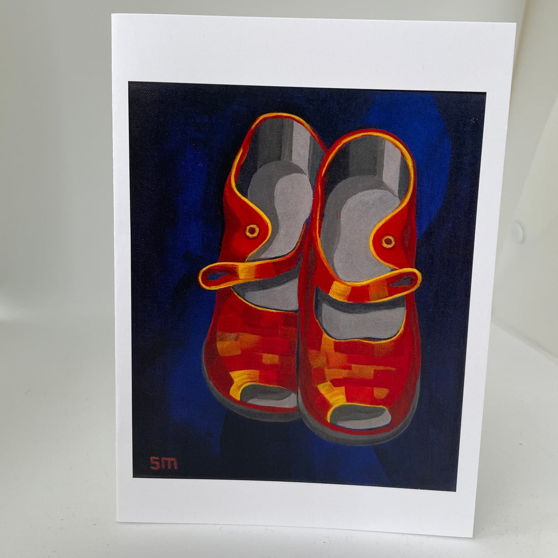 Suzette Michel - Card - Red Shoes (
