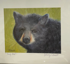 Wendy Schmidt - Print - "Young Bear"  14" x 12"