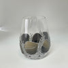 Lori Schiersmann - Stemless Wine Glass  - black/gold/silver