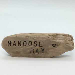 Drift Roots - Driftwood Sign "Nanoose Bay"
