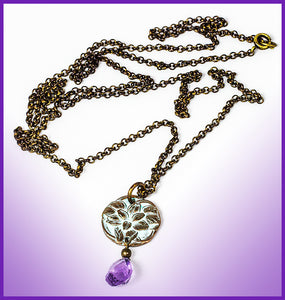 Alasha Lantinga - Necklace - "Lanai" with lavender quartz'