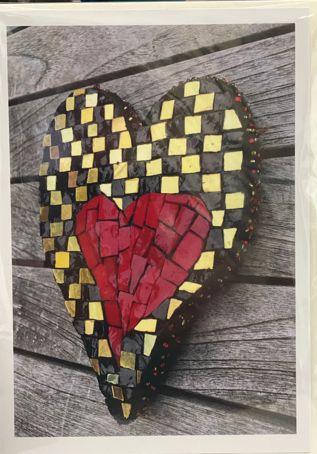 Debra Hagen - Card - Mosaic -Heart by Debra Hagen - McMillan Arts Centre - Vancouver Island Art Gallery