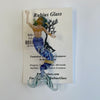 Rubius Glass - Suncatcher - Large Mermaid - Blue body, green hair