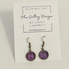 Linda Campbell - Earrings - Purple, small disc
