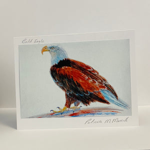 Patricia Mansell - Card -Bald Eagle by Patricia Mansell - McMillan Arts Centre - Vancouver Island Art Gallery