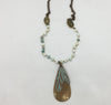 Alasha Lantinga - Necklace - "Butterfly Wing" double layer with opal & quartz