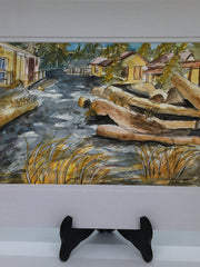 Load image into Gallery viewer, Angie Bettam - Watercolour Painting - Beach Cottages, unframed - Angie Bettam - McMillan Arts Centre Gallery, Gift Shop and Box Office - Vancouver Island Art Gallery
