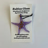 Rubius Glass - Pendant - Mauve Sea Star with adjustable cord