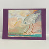 Nancy Butler - Card - Heron, copy of watercolour painting