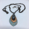 Alasha Lantinga - Necklace - "Sienna" with birds & Labradorite