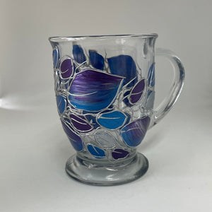 Lori Schiersmann - Pedestal Mug -blue/purple/silver by Lori Schiersmann - McMillan Arts Centre - Vancouver Island Art Gallery