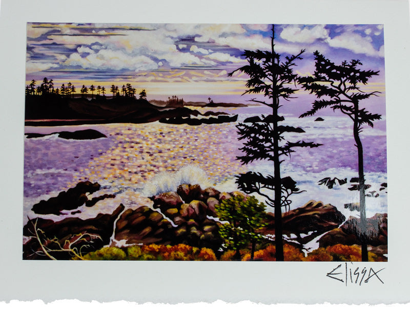 Elissa Anthony - Card - Purple Water by Elissa Anthony - McMillan Arts Centre - Vancouver Island Art Gallery