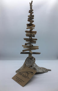 Drift Roots -  Medium Driftwood Tree, 11" mounted