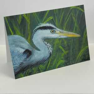 Wendy Schmidt - Card - "The Heron Hunt"
